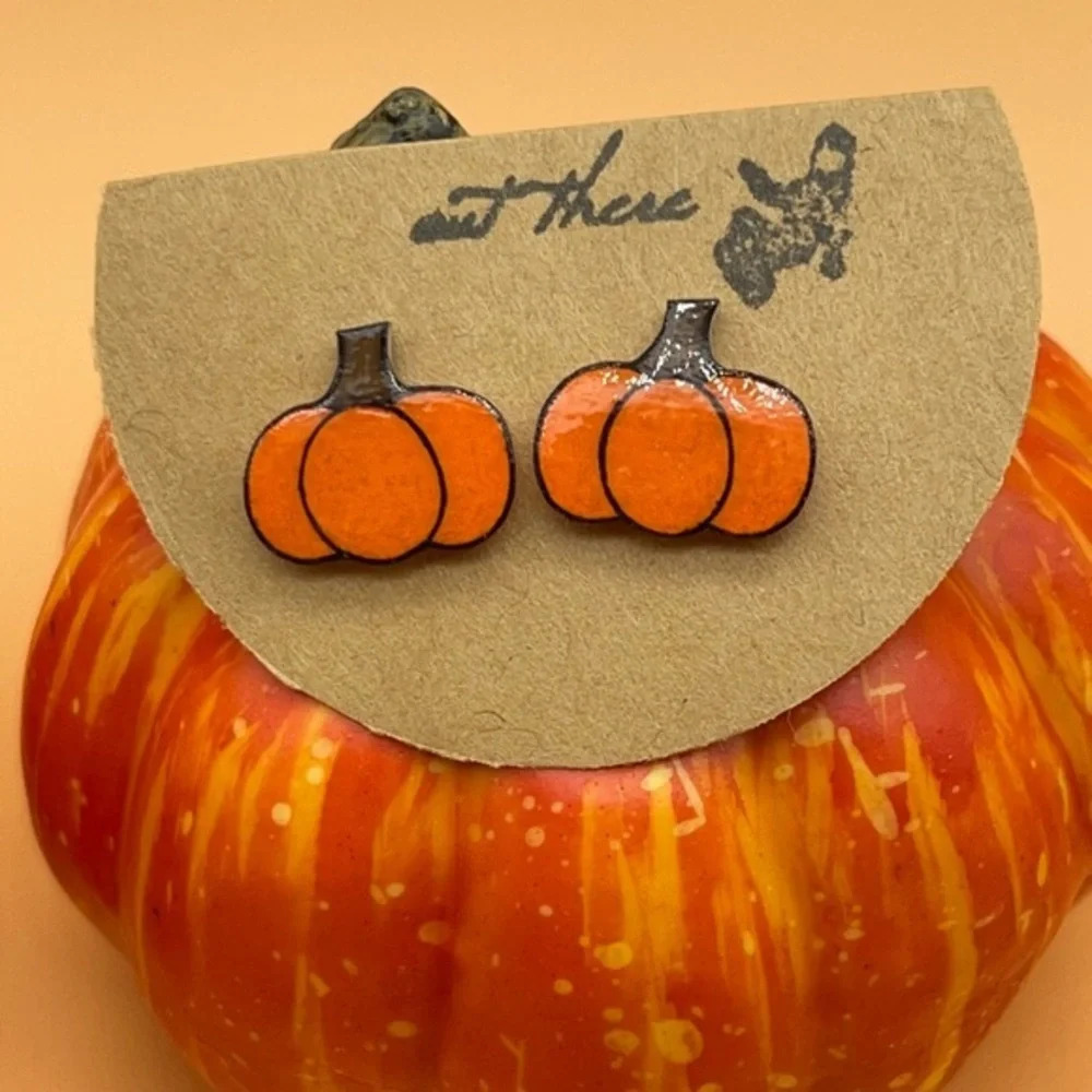 Pumpkin Stud Earrings 3/$30 🎃 - Picture 6 of 7